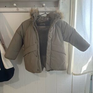 Zara -neutral Toddler parka